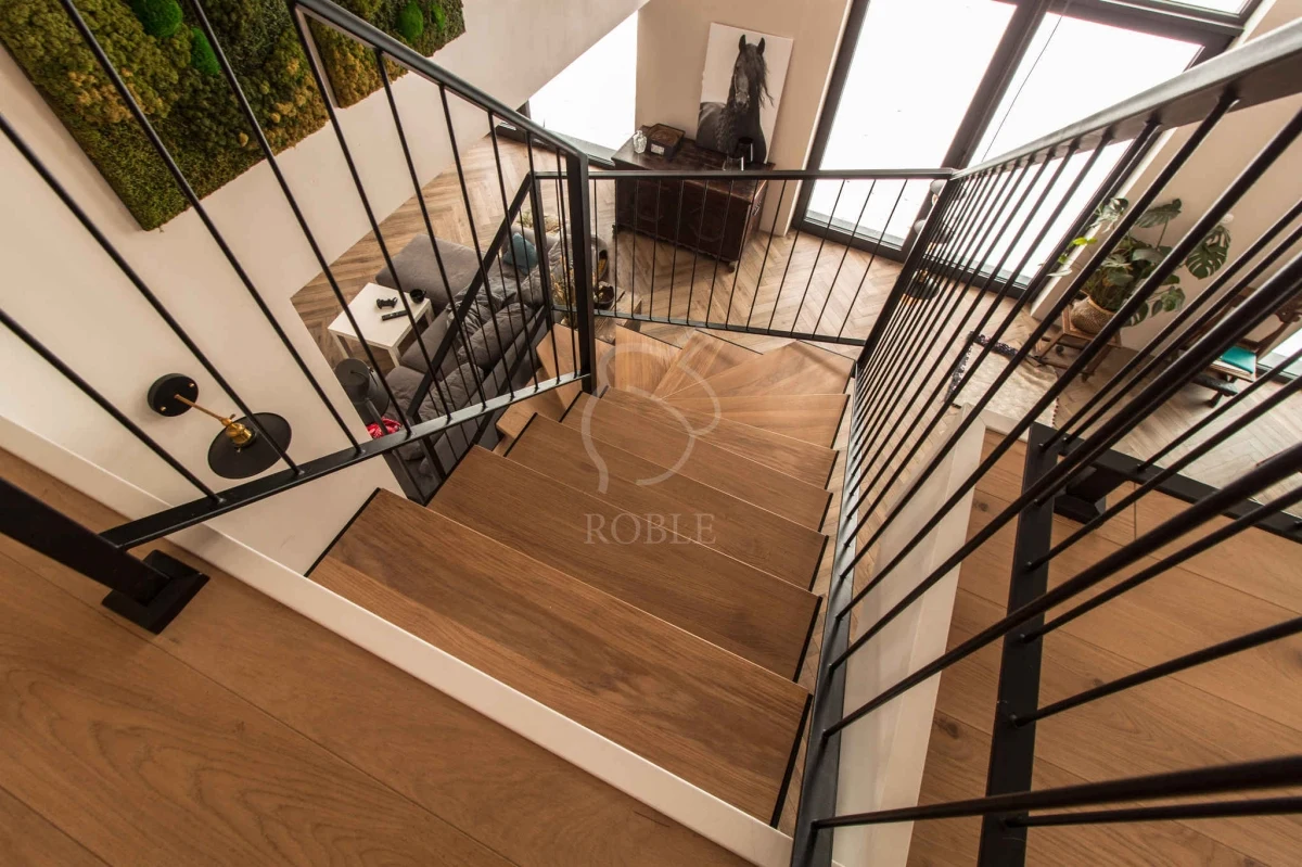 Schody w stylu industrialnym